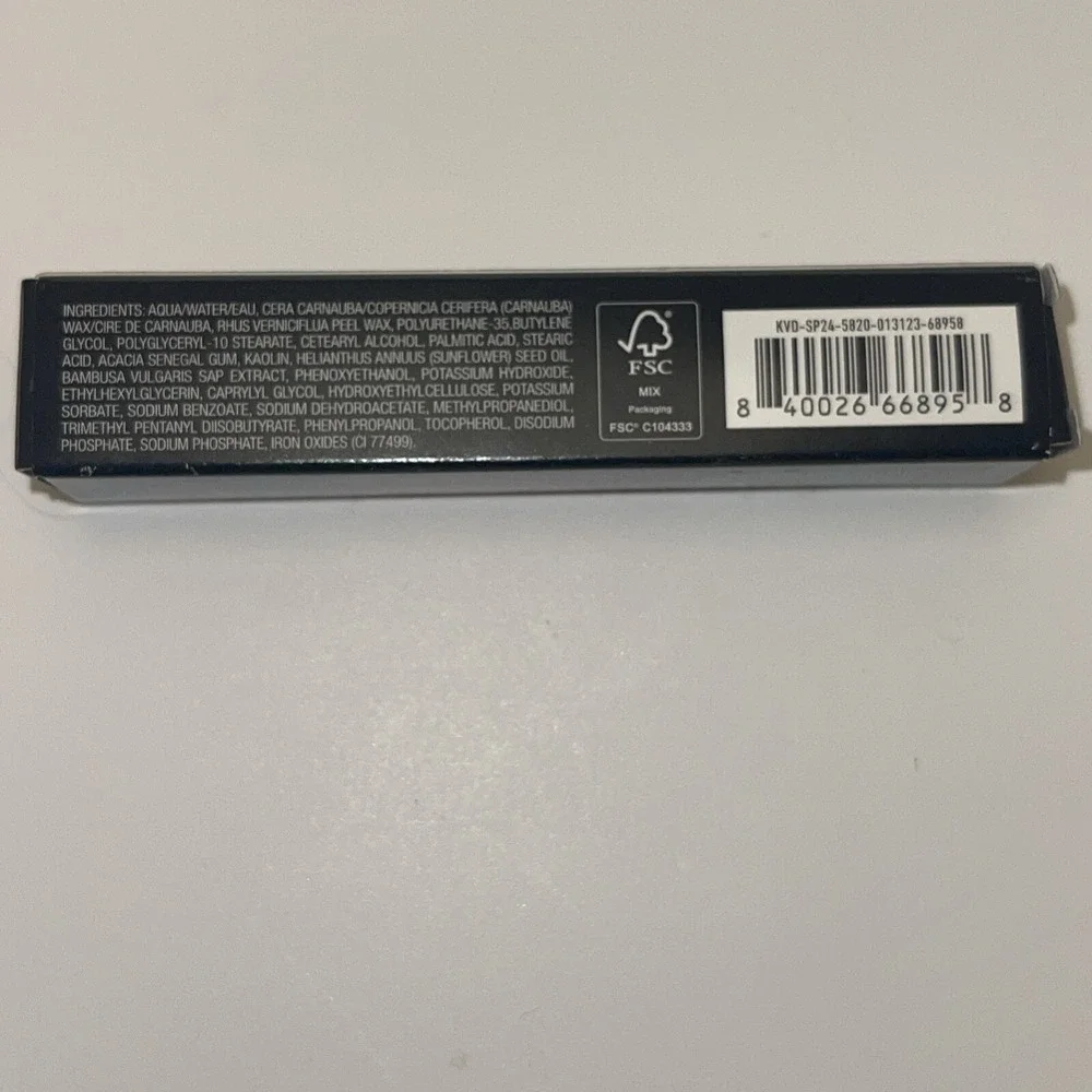 Kat Von D KVD Full Sleeve Long Defining Tubing Mascara Mini NIB Ink Black 10‎